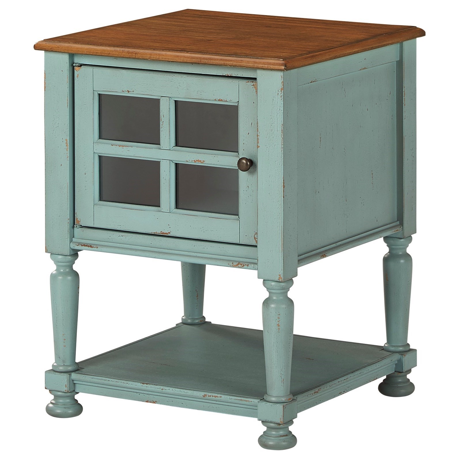 Mirimyn accent outlet cabinet antique teal